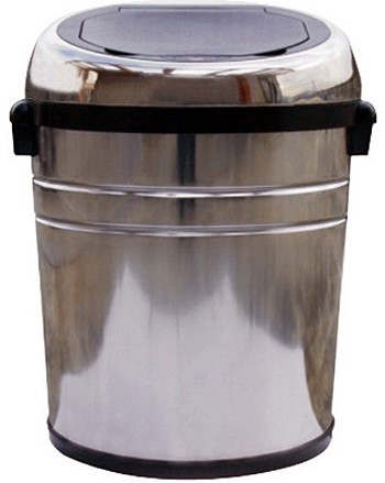 68 Litre Stainless Steel Waste Bin. (Large) additional image