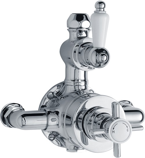 1/2" Twin Thermostatic Shower Valve (Chrome) additional image