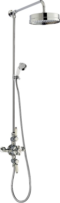 Triple Thermostatic Shower Valve & Rigid Riser Set. additional image