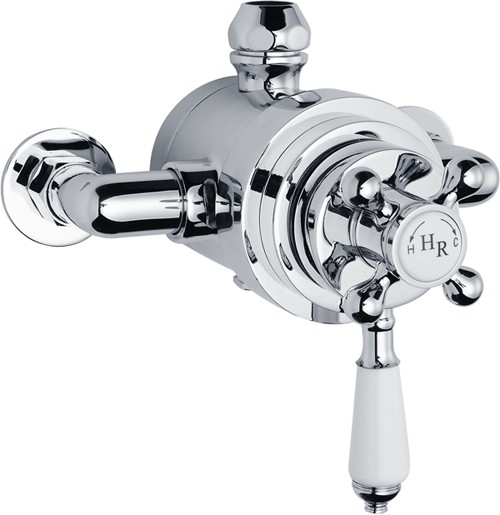 Dual exposed thermostatic shower valve. additional image