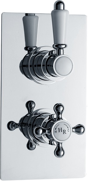 Dual concealed thermostatic shower valve. additional image