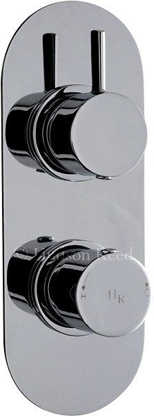 Twin Concealed Thermostatic Shower Valve (Chrome). additional image