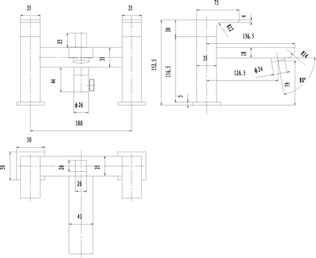 Basin Mixer & Bath Shower Mixer Tap Set (Free Shower Kit). additional image