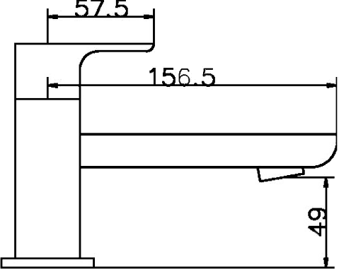 Bath Filler Tap (Chrome). additional image