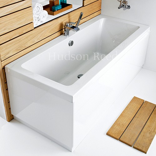 Double Ended Acrylic Bath & White Panels. 1600x700mm additional image