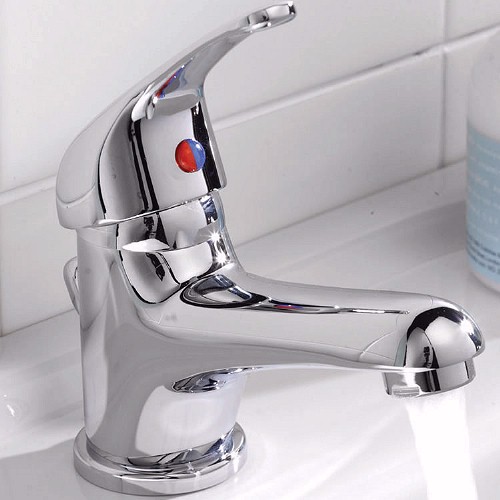 Single lever mono basin mixer tap (Chrome) + Free pop up waste additional image