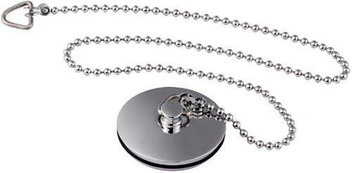 Bath Plug And Chain (Chrome). additional image