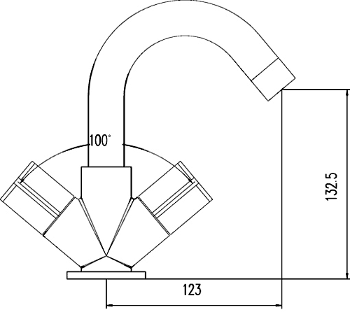 Basin Mixer & Bath Filler Tap Set (Chrome). additional image