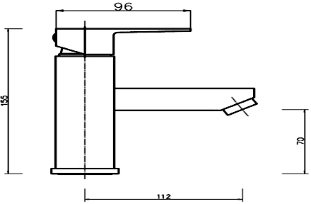 Basin Tap (Chrome). additional image