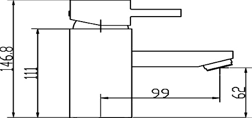 Basin Tap With Pop Up Waste (Black). additional image