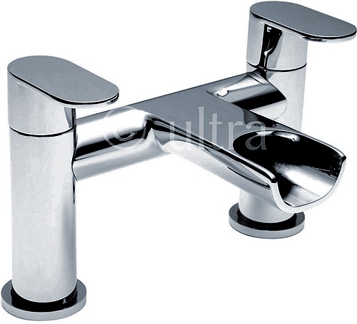 Waterfall Bath Filler Tap (Chrome). additional image