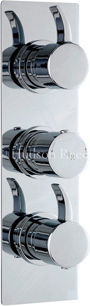 Triple Concealed Thermostatic Shower Valve (Chrome). additional image