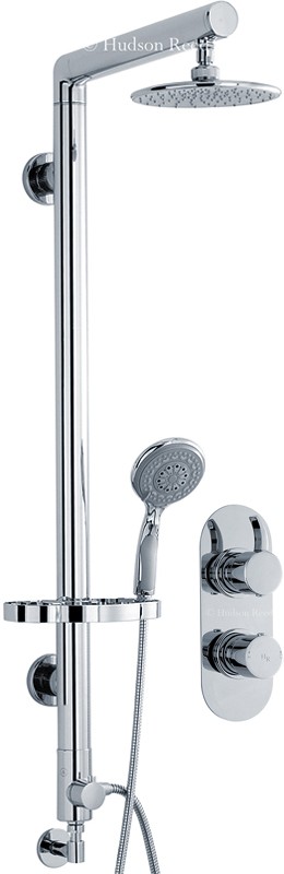 Twin Thermostatic Shower Valve & Rigid Riser Set. additional image