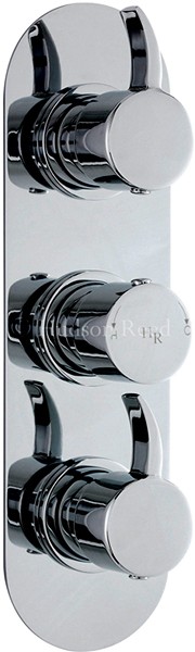 Triple Concealed Thermostatic Shower Valve (Chrome). additional image