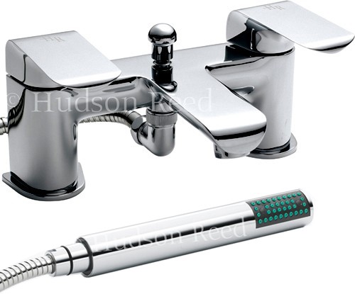 Bath Shower Mixer Tap With Shower Kit (Chrome). additional image