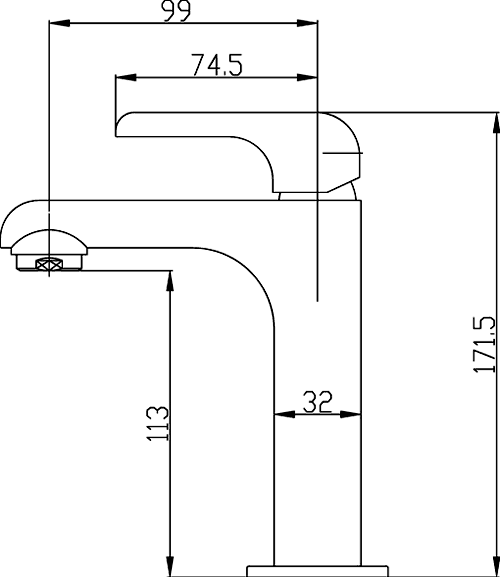 Basin Tap (Chrome). additional image