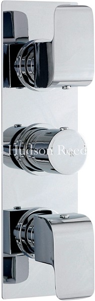 Triple Concealed Thermostatic Shower Valve (Chrome). additional image