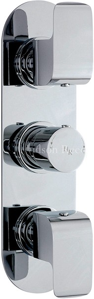 Triple Concealed Thermostatic Shower Valve (Chrome). additional image