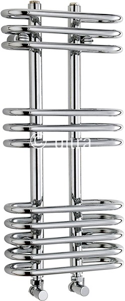 Sway Cloakroom Heated Towel Rail (Chrome). 300x650mm additional image