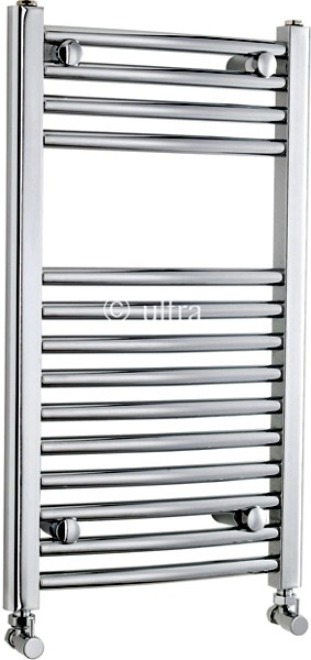 Cloakroom Heated Towel Rail (Chrome). 400x700mm. additional image