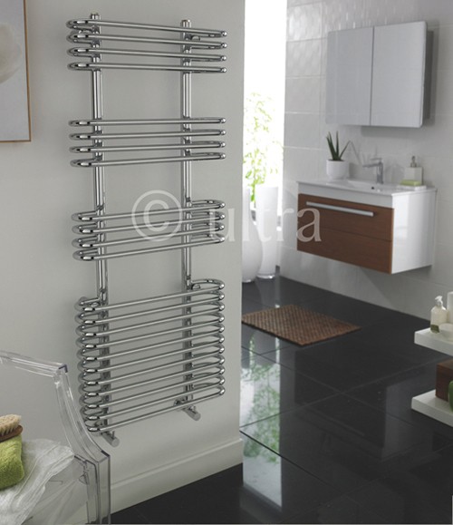 Sway Heated Towel Rail (Chrome). 500x1200mm. additional image