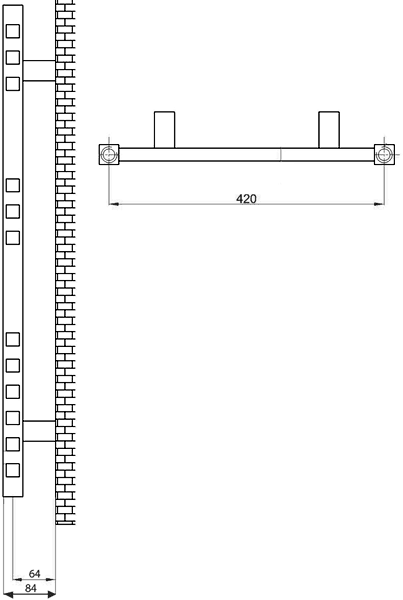 Covent Radiator (Chrome). 450x750mm. 614 BTU. additional image