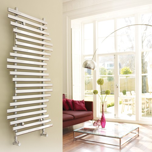 Kingston Radiator (Chrome). 600x1200mm. 1514 BTU. additional image