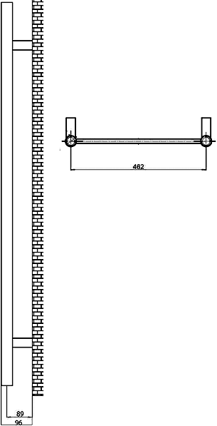 Yukon Radiator (Chrome). 500x1300mm. additional image