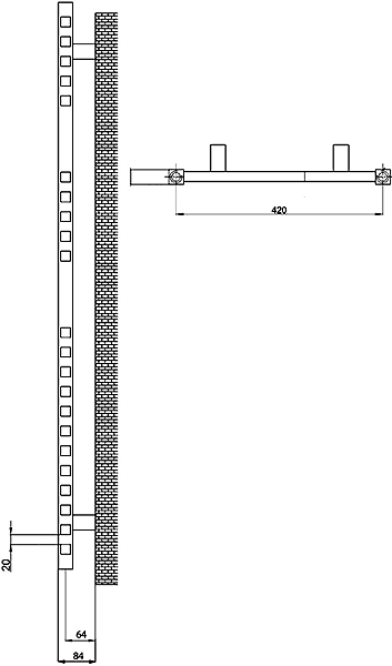 Covent Radiator. 450X1150mm. 1357 BTU. additional image