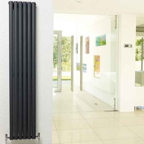 Revive Radiator 354x1500 (Anthracite). 4710 BTU. additional image