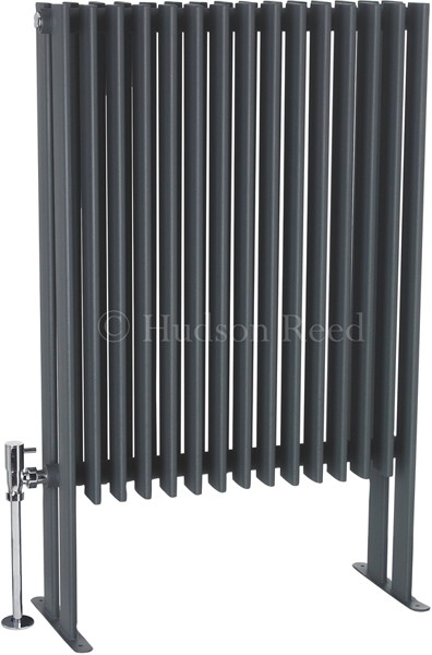 Fin Floor Mounted Radiator (Anthracite). 570x900mm. additional image
