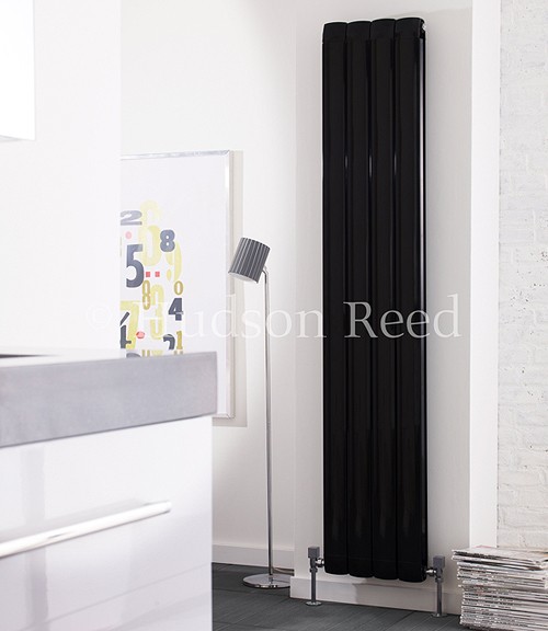 Nirvana Designer Radiator (Black). 335x1800mm. additional image