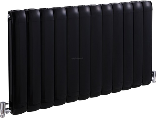 Nirvana Designer Radiator (Black). 1015x600mm. additional image