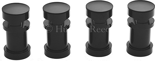 4 x Revive Horizontal Radiator Brackets (High Gloss Black). additional image