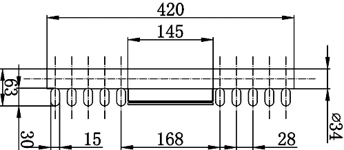 Keida Mirror Radiator. 3591 BTU. 420x1800mm (White). additional image