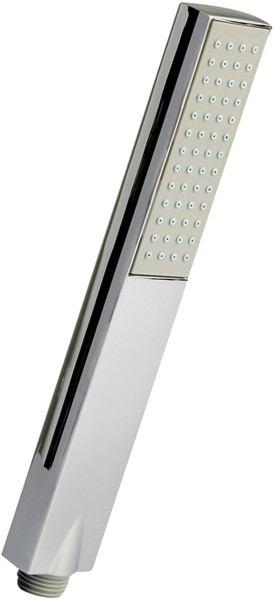 Easyclean Rectangular Shower Handset (Chrome). additional image