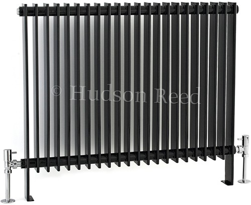 Province Floor Mounted Radiator (Black). 880x690. additional image