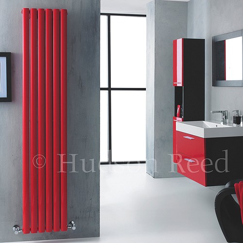 Revive Red Radiator (Red). 354x1800mm. 3357 BTU. additional image