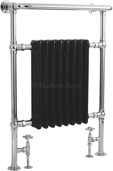 Marquis Heated Towel Rail (Chrome & Black). 675x960mm. additional image