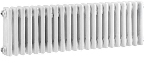 3 Column Horizontal Radiator (White). 1011x300mm. additional image