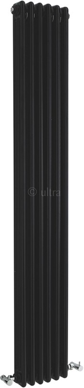 Triple Column Radiator (Black). 291x1800mm. additional image