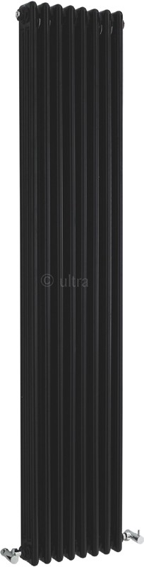 Triple Column Radiator (Black). 381x1800mm. additional image