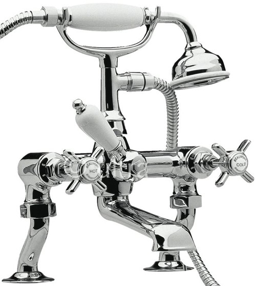 3/4" Cranked Bath Shower Mixer (Chrome) additional image