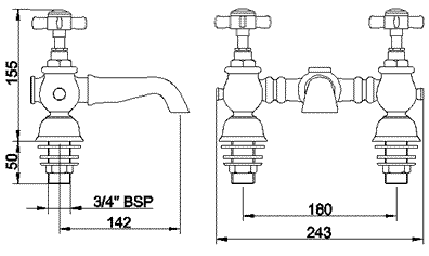 Bath Filler (Chrome) additional image