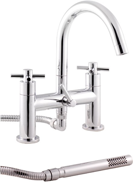 Bath Shower Mixer With Shower Kit And Wall Bracket. additional image