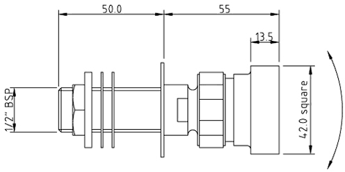 Triple Thermostatic Shower Valve, Shower Head & Jets. additional image