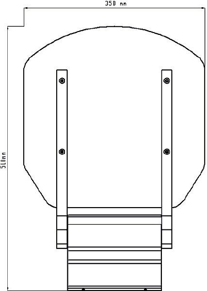 Folding Shower Seat (Aluminium Hinges). additional image