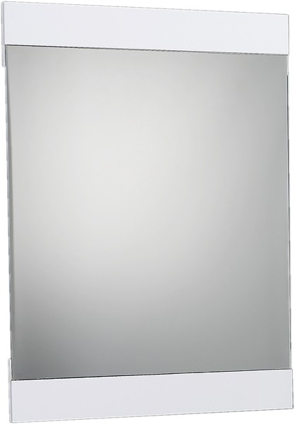 Bathroom Mirror With White Frame.  Size 600x800mm. additional image