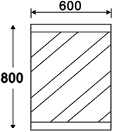 Bathroom Mirror With White Frame.  Size 600x800mm. additional image