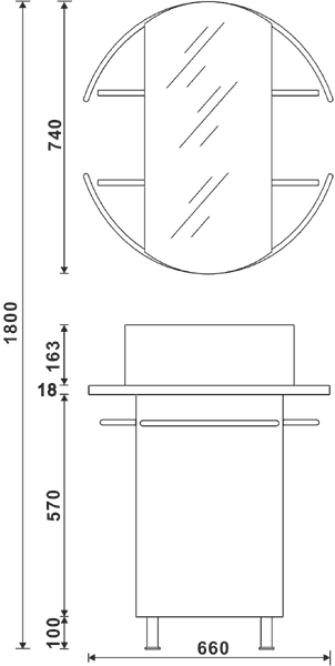 Bathroom Furniture Pack (Black Granite Worktop). additional image